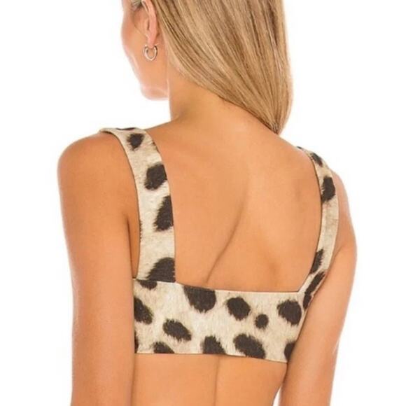 NEW Size L Large WeWoreWhat Leopard Print Bandeau Bra - Picture 2 of 6
